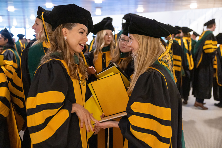 University of Iowa Carver College of Medicine MD/MME commencement at Hancher Auditorium on Friday, May 17, 2024.