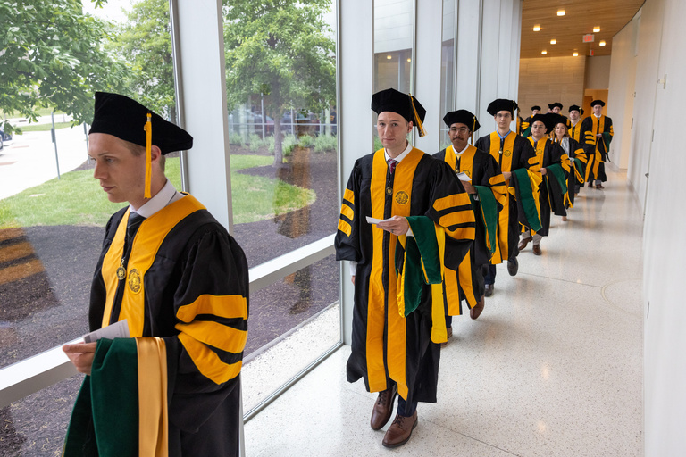 University of Iowa Carver College of Medicine MD and MME commencement at Hancher Auditorium on Friday, May 16, 2025.