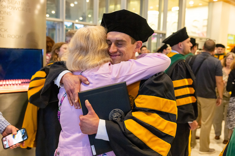 University of Iowa Carver College of Medicine MD and MME commencement at Hancher Auditorium on Friday, May 16, 2025.