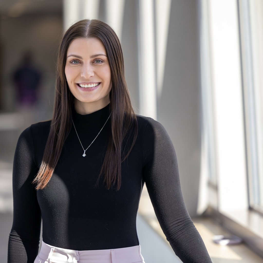 Carver College of Medicine fourth-year medical student Ashley Hurd-Jackson on Tuesday, Feb. 18, 2025.