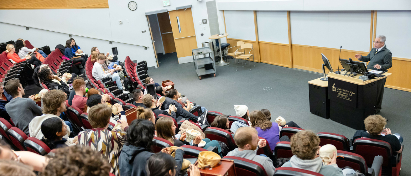 Anatomy lecture with Marc Pizzimenti, PhD, MA, BEd, on Thursday, Nov. 21, 2024. 