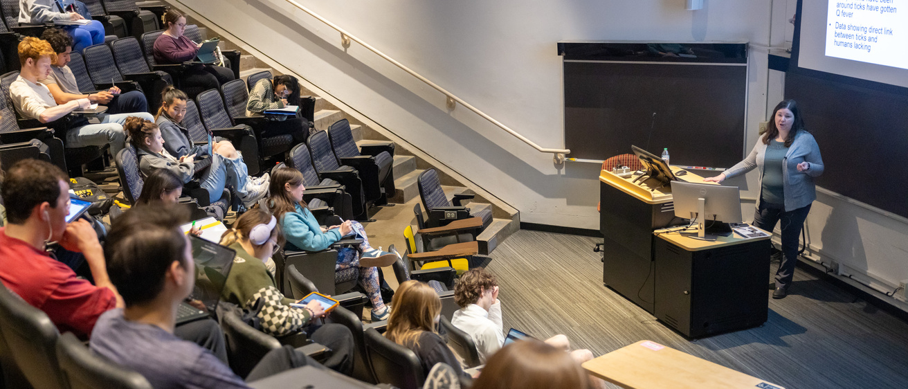 Mary Weber’s Bacteria and Human Disease lecture at the Carver College of Medicine on Wednesday, April 16, 2025