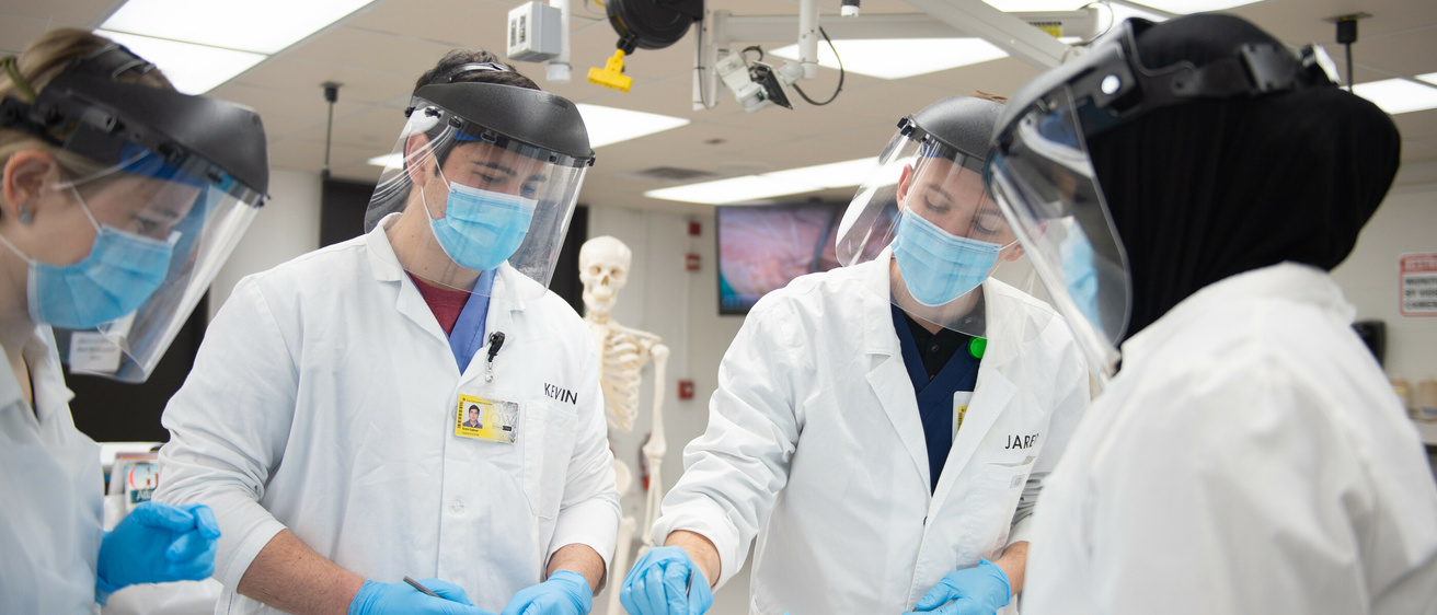 MCA Anatomy Lab at UIHC on Tuesday, Feb. 16, 2021.