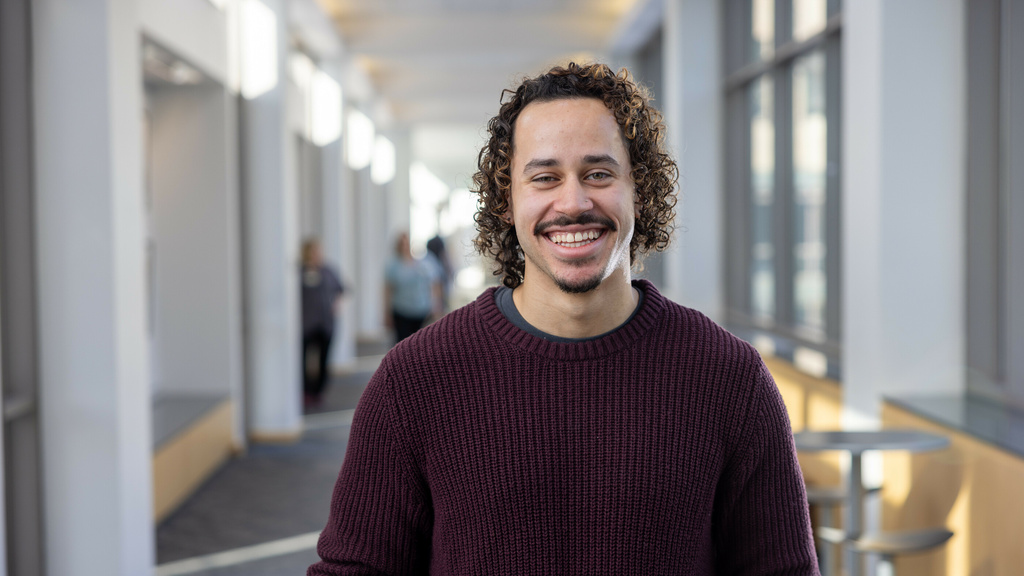 Fourth year Carver College of Medicine student and student body president Chandler Brown on Thursday, Feb. 20, 2025. 